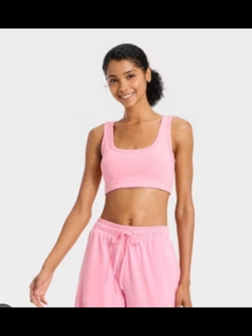 JoyLab Pink Washed Jersey Sports Bra